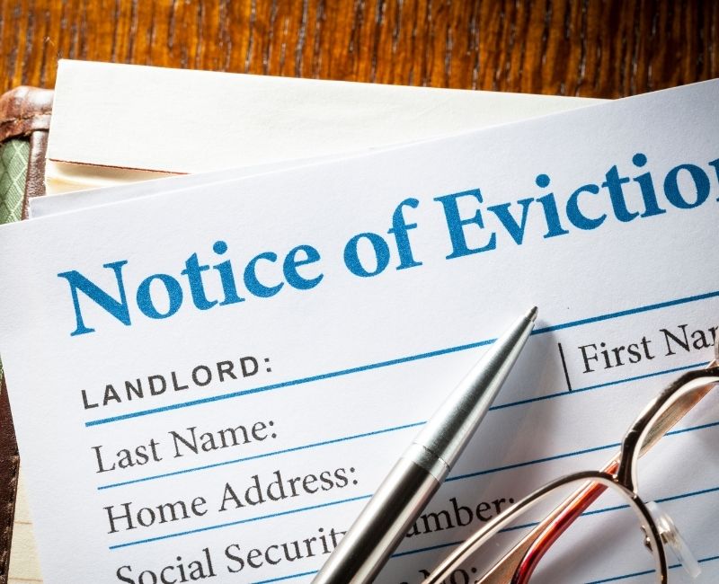 eviction notice abiding by housing regulations