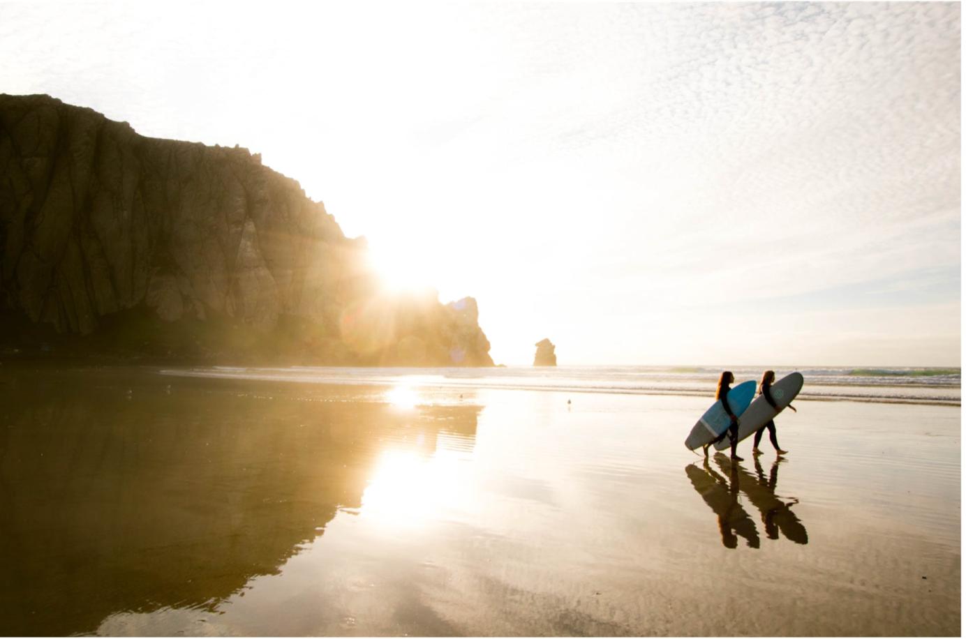 two people going to surf