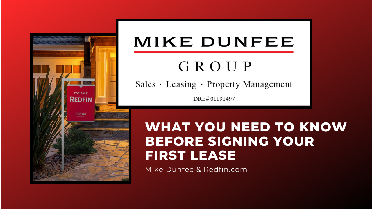 What You Need to Know Before Signing Your First Lease | Mike Dunfee Group & Redfin
