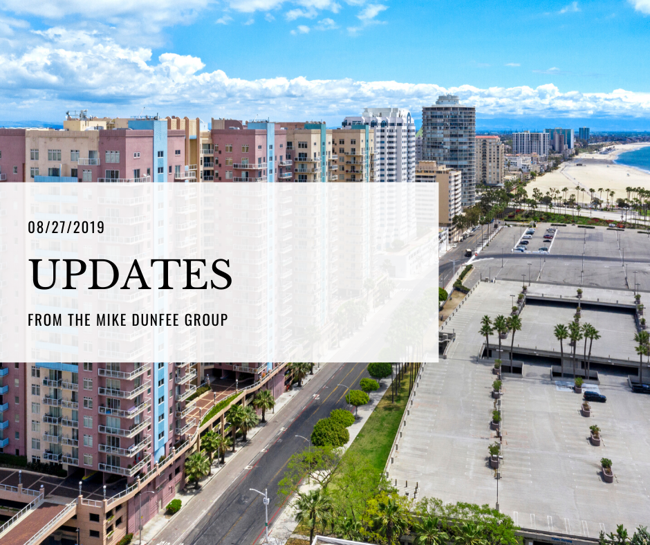 08/27/2019 - Updates from the Mike Dunfee Grou