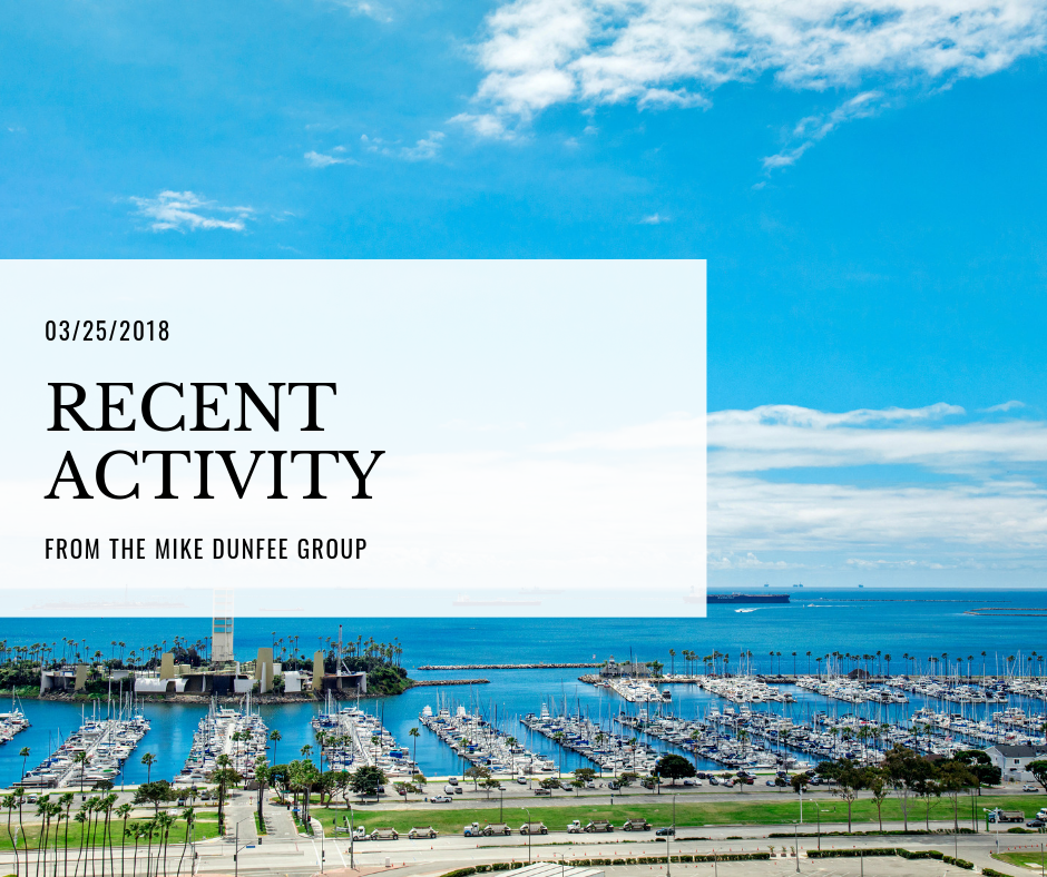 03/25/2018 - Recent Activity from the Mike Dunfee Group